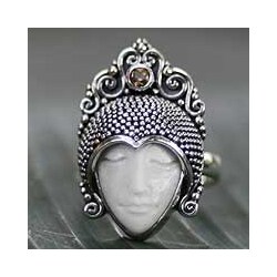 Sterling Silver 'Sleeping Prince' Citrine Ring (Indonesia)