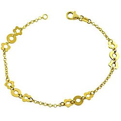 14k Yellow Gold Fiore Rondo Bracelet