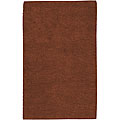Hand-woven Olympus New Zealand Felted Wool Rug (5' x 8')