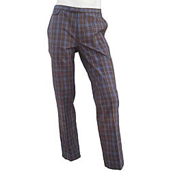 Brown Plaid Pants