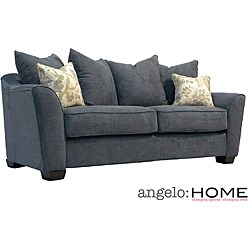 angelo:HOME Cooper Twill Blue Stone Pillow-back Sofa