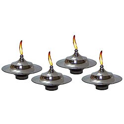 Hanging Tahiti Stainless Steel Torches (Set of 4)