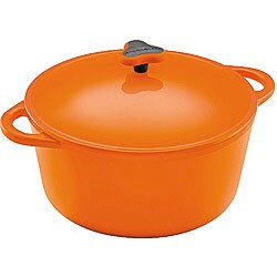 Rachel Ray Cast Iron Orange 7-quart Round Dutch Oven