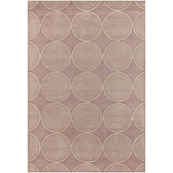 Hand-tufted Purple New Zealand Wool Adora Rug (7'9 Round)