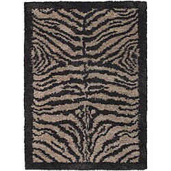 Hand-woven Mandara New Zealand Wool Blend Rug (7'9 x 10'6)