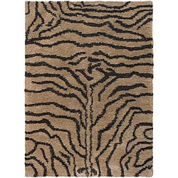 Hand-woven Mandara New Zealand Wool Blend Rug (7'9 x 10'6)