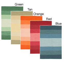 Hand-woven Mandara Cotton Rug (7'9 x 10'6)