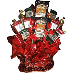 Christmas Chocolate Sleigh Gift Basket.