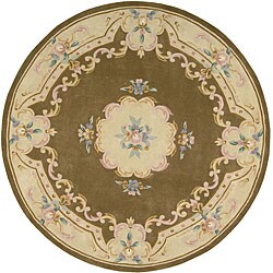 Hand-tufted FHSN Wool Rug (7' Round)