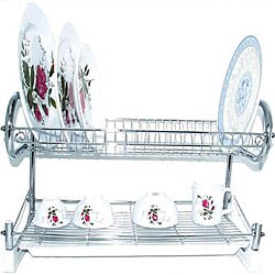 Kitchen World 22-inch High-quality Chrome Dish Rack