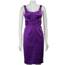 Jones New York Women's Stretch Satin Sheath Dress