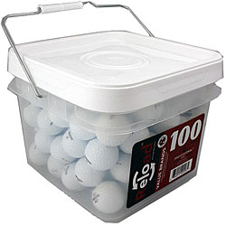 Precept Lady Recycled Golf Balls with Bucket (Pack of 100)