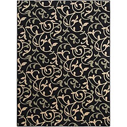 Cafe Black Rug (3'6 x 5'6)