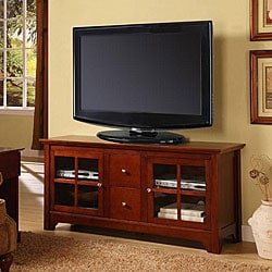 Brown Solid Wood 52-inch TV Stand
