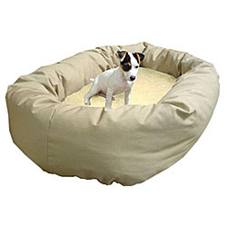 Majestic Pet Bagel-style Khaki 52-inch Dog Bed