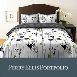Perry Ellis Asian Lilly 3-piece Mini Duvet Cover Set