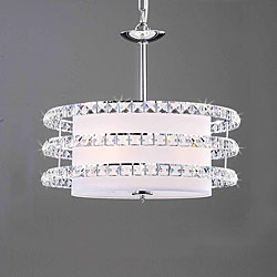 Chrome Finish 3-light Crystal Chandelier