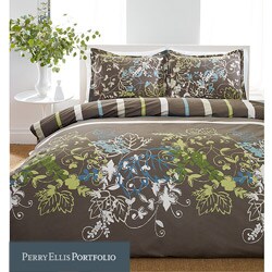 Perry Ellis Sweet Bay 3-piece Mini Duvet Cover Set