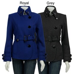 Giacca Women's Asymmetrical Short Wool Coat