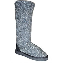 Muk Luks Women's Grey Cable Knit Boots