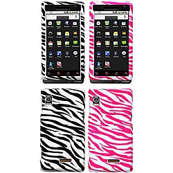 Motorola Droid A855 Zebra Print Protector Case