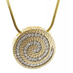 18k Goldplated Silver 1/4ct TDW Diamond Necklace (H-I, I1)