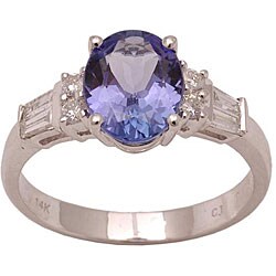 Dyach 14k Gold Tanzanite and 1/3ct TDW Diamond Ring (G-H, SI1-SI2)