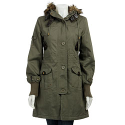 Coffee Shop Women's Twill Army Jacket 