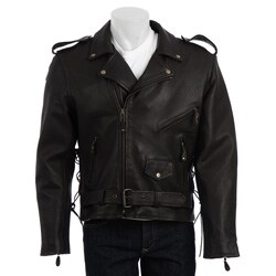 Men's Leather Retro Eagle Jacket