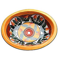 Fontaine Porcelain Santa Fe Mexican Talavera Sink
