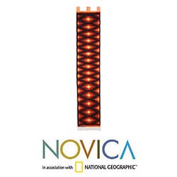 'Blue Lightning' Wool Tapestry (Peru)