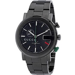 Gucci 101G Men's Round PVD-coated Steel Watch