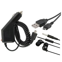3-piece Headset/ Charger/ USB for Blackberry Bold