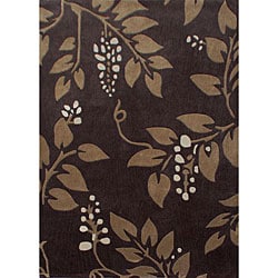 Hand-tufted Alexa Pino Paisley Brown Rug (7'6 x 9'6)