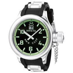 Invicta Men's Russian Diver Black Rubber Strap Watch