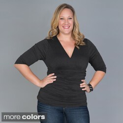 Kiyonna Clothing Women's Plus Size 'Sidney' Ruched Top