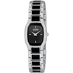 Citizen Women's Eco-Drive Normandie Black Resin Watch