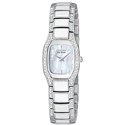 Citizen Women's Eco-Drive Normandie White Resin Watch