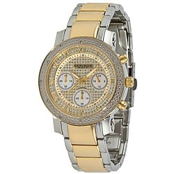 Akribos XXIV Women's Diamond Quartz Chronograph Round Bracelet Watch