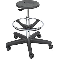 Safco Soft-tough Black Adjustable Stool