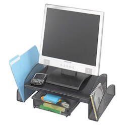 Safco Black Mesh Monitor Stand 