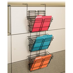 Safco PanelMate Triple File Basket (Pack of 6)