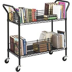 Safco 4-shelf Wire Book Cart