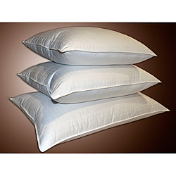 Swiss Damask 310 Thread Count White Down Pillow