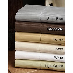 Andiamo 420 Thread Count Woven Stripe Egyptian Cotton Sheet Set