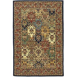 Handmade Heritage Heirloom Multicolor Wool Rug (5' x 8')