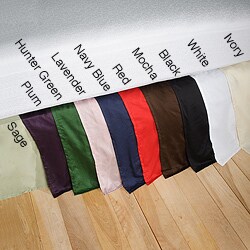 Egyptian Cotton 300 Thread Count Solid Bedskirt