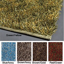 Hand-woven Mandara Shag Rug (7'9 x 10'6)