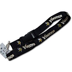 Minnesota Vikings Black Lanyard Keychain
