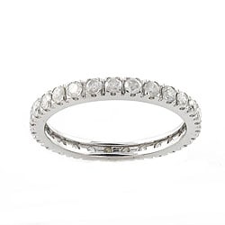 14k White Gold 1ct TDW Diamond Eternity Band